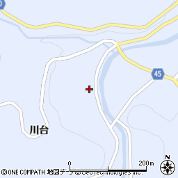 青森県三戸郡新郷村戸来川台周辺の地図