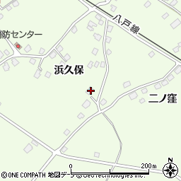 青森県三戸郡階上町道仏浜久保8周辺の地図