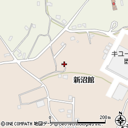 青森県三戸郡階上町角柄折新沼館2周辺の地図