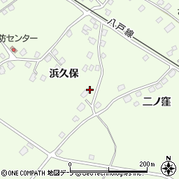 青森県三戸郡階上町道仏浜久保8-11周辺の地図