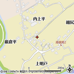 青森県南部町（三戸郡）小泉（内上平）周辺の地図