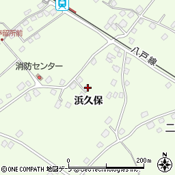 青森県三戸郡階上町道仏浜久保12-2周辺の地図