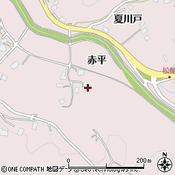 青森県八戸市松館赤平周辺の地図