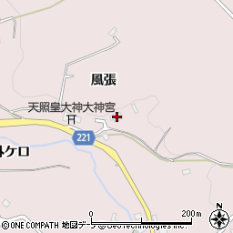青森県八戸市松館風張28周辺の地図