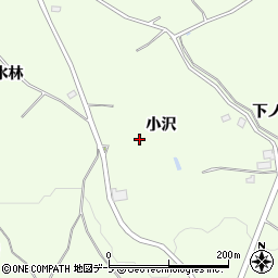 青森県八戸市櫛引小沢周辺の地図