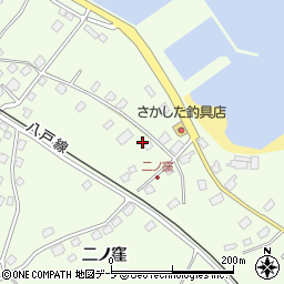 青森県三戸郡階上町道仏浜久保14-97周辺の地図