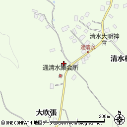 青森県八戸市櫛引通清水44周辺の地図