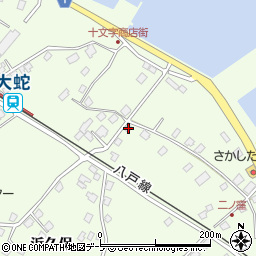 青森県三戸郡階上町道仏浜久保14-87周辺の地図