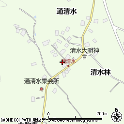 青森県八戸市櫛引通清水40周辺の地図