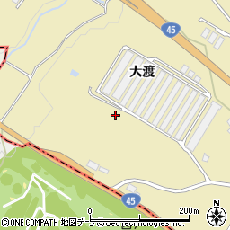 青森県八戸市金浜大渡周辺の地図