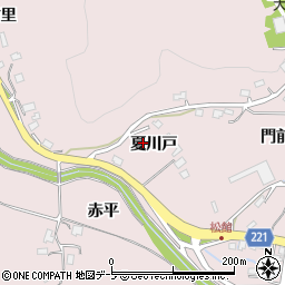 青森県八戸市松館夏川戸周辺の地図
