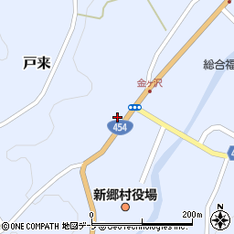 新郷郵便局周辺の地図