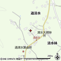 青森県八戸市櫛引通清水36周辺の地図