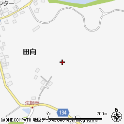 青森県三戸郡南部町法師岡田向周辺の地図