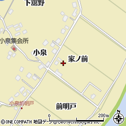 青森県南部町（三戸郡）小泉（家ノ前）周辺の地図