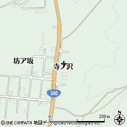 青森県八戸市是川寺ノ沢周辺の地図