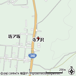 青森県八戸市是川（寺ノ沢）周辺の地図