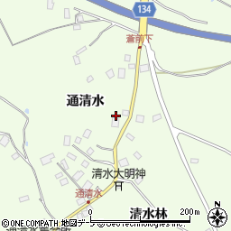 青森県八戸市櫛引通清水17周辺の地図