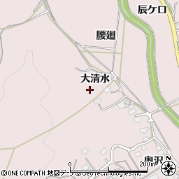 青森県八戸市松館大清水周辺の地図