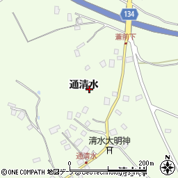 青森県八戸市櫛引通清水周辺の地図