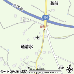 青森県八戸市櫛引通清水3周辺の地図