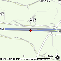 青森県八戸市櫛引入沢周辺の地図