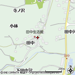 青森県八戸市是川田中周辺の地図