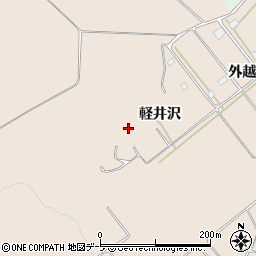 青森県三戸郡階上町角柄折軽井沢周辺の地図