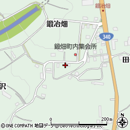 青森県八戸市是川鍛冶畑周辺の地図