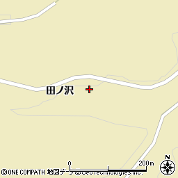 青森県三戸郡南部町斗賀田ノ沢周辺の地図