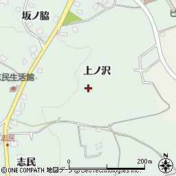 青森県八戸市是川上ノ沢周辺の地図