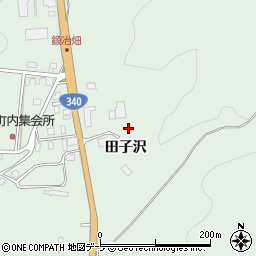 青森県八戸市是川田子沢周辺の地図