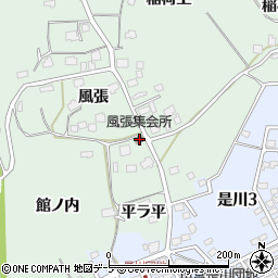 風張集会所周辺の地図