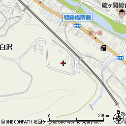 青森県平川市碇ヶ関白沢45周辺の地図