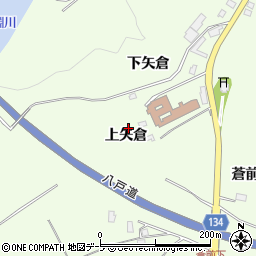 青森県八戸市櫛引上矢倉10周辺の地図