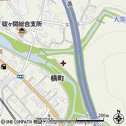 青森県平川市碇ヶ関松ノ木周辺の地図