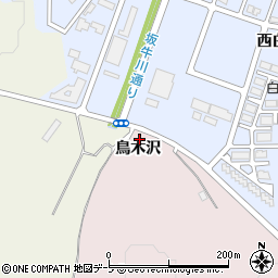 青森県八戸市田面木鳥木沢周辺の地図