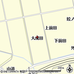 青森県三戸郡南部町苫米地大成田周辺の地図