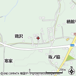 青森県八戸市是川鶏沢周辺の地図