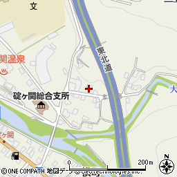 青森県平川市碇ヶ関三笠山44-1周辺の地図