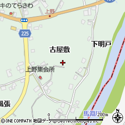 青森県八戸市上野古屋敷周辺の地図