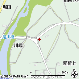 青森県八戸市是川川端周辺の地図
