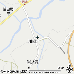 青森県三戸郡五戸町浅水川向17周辺の地図