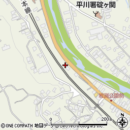青森県平川市碇ヶ関白沢188周辺の地図