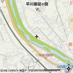 青森県平川市碇ヶ関湯向川添17-1周辺の地図