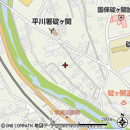 青森県平川市碇ヶ関湯向川添16周辺の地図