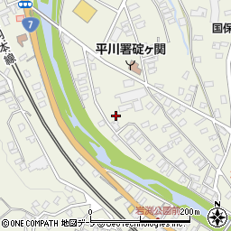 青森県平川市碇ヶ関湯向川添24-6周辺の地図