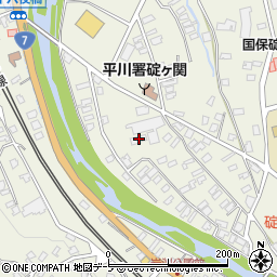 青森県平川市碇ヶ関湯向川添23周辺の地図