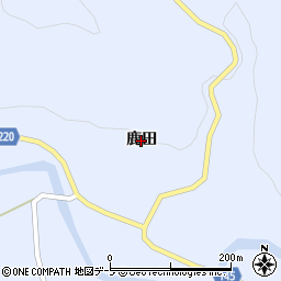 青森県新郷村（三戸郡）戸来（鹿田）周辺の地図
