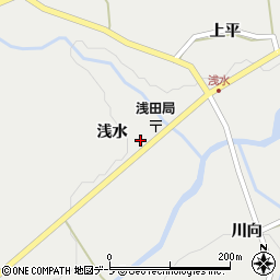 青森県五戸町（三戸郡）浅水（浅水）周辺の地図